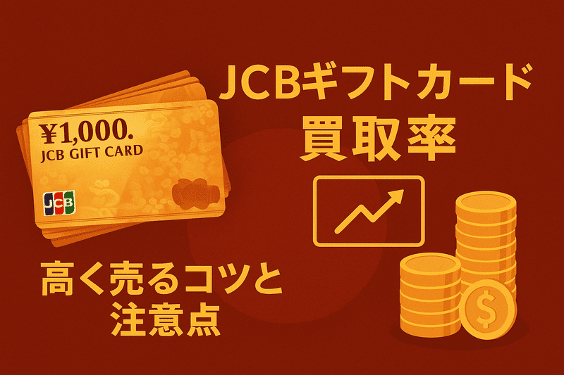 JCBギフトカードの買取率最新相場|高く売るコツと注意点まとめ
